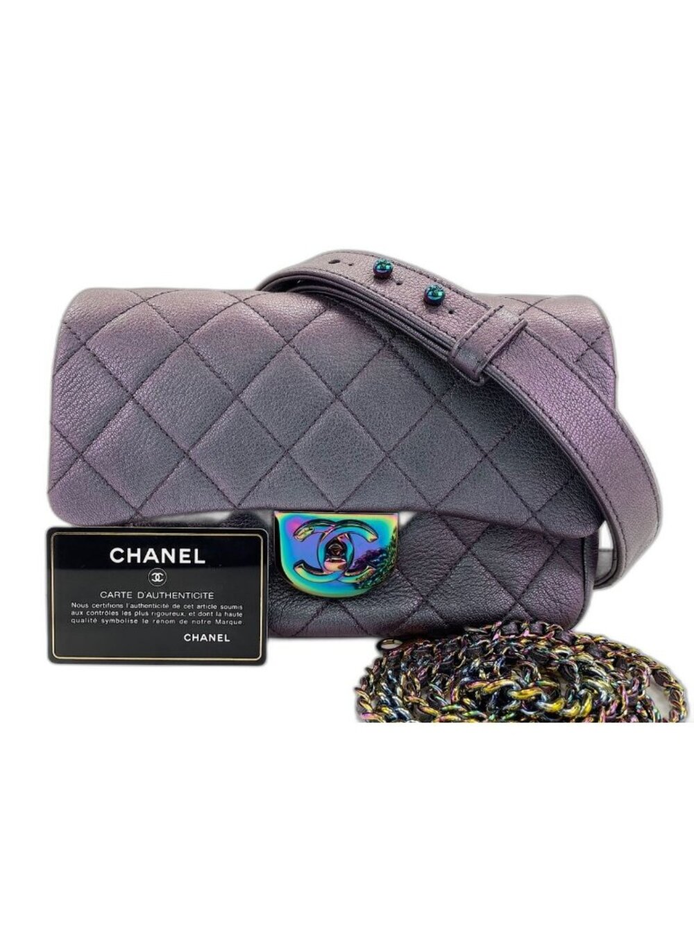 Chanel Shoulder Bag Leather Quilted